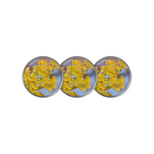 Yellow Leaves Ginkgo Tree Golf Ball Marker