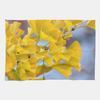 Yellow Leaves Ginkgo Tree Kitchen Towel
