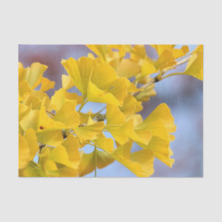 Yellow Leaves Ginkgo Tree Tissue Paper