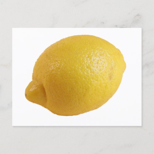 Yellow Lemon a Bright Fresh Eyecatching Citrus Postcard