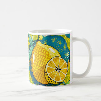  Yellow lemon and bee garden  Coffee Mug