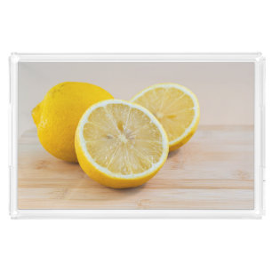 Yellow Lemon Citrus Food Photography Still Life Acrylic Tray