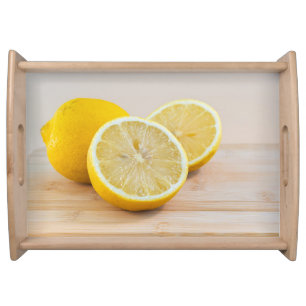 Yellow Lemon Citrus Food Photography Still Life Serving Tray