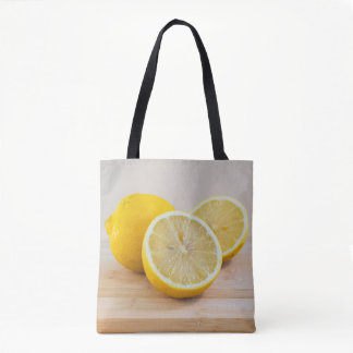 Yellow Lemon Citrus Food Photography Still Life Tote Bag