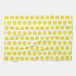 Yellow Lemon Citrus Fruit Design Kitchen Towel