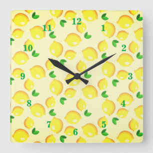 Yellow Lemon Clock