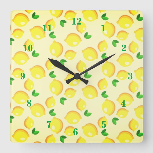 Yellow Lemon Clock (Front)