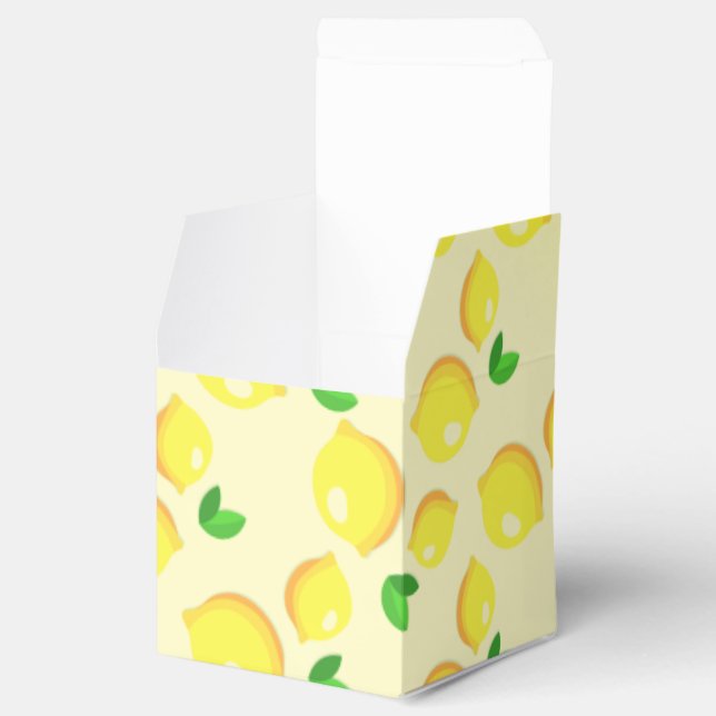 Yellow Lemon Favor Box (Opened)