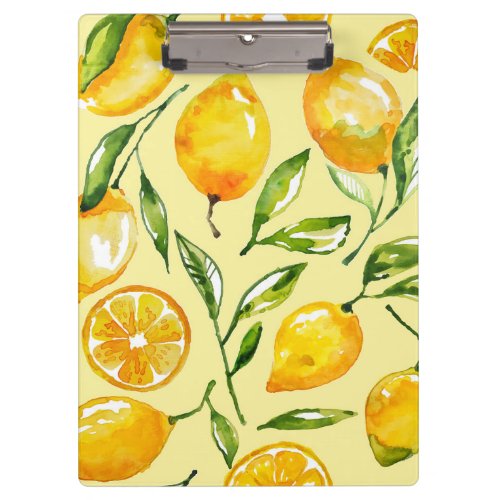 Yellow Lemon Fruit  Fruit Clipboard