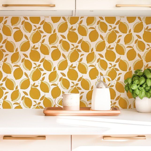 Yellow Lemon Kitchen Wallpaper (Creator Uploaded)
