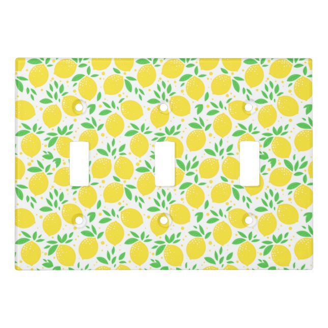 Yellow Lemon Light Switch Cover (Front)