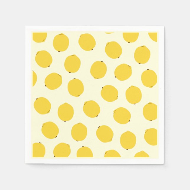 Yellow Lemon Napkins (Front)