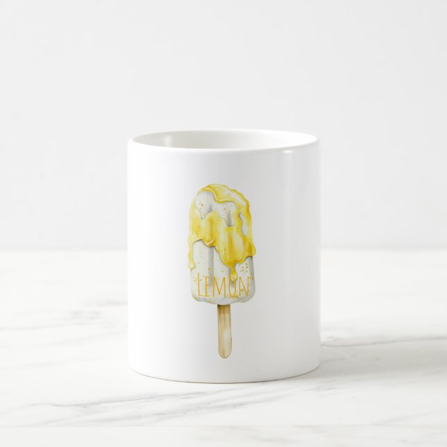 Yellow Lemon Popsicle Coffee Mug (Center)