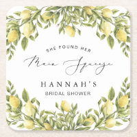 Yellow Lemon Sorrento Mediterranean Bridal Shower