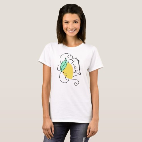 Yellow Lemon Tea Lovers T_Shirt