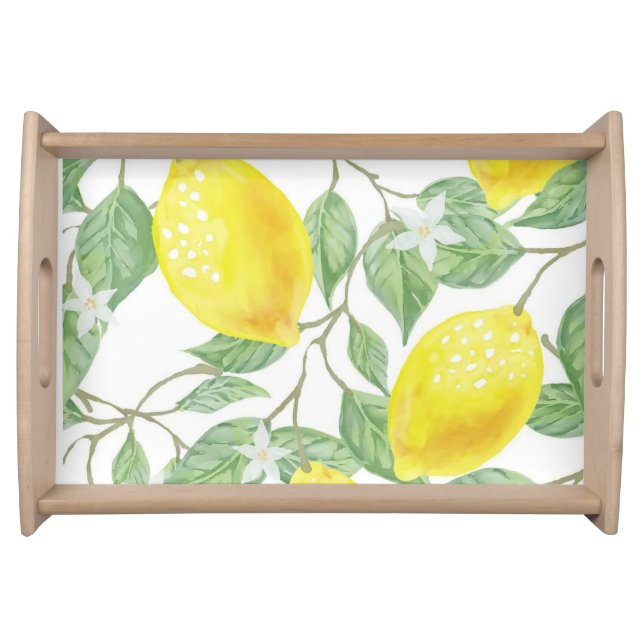 Yellow Lemon Tree Serving Tray (Front)