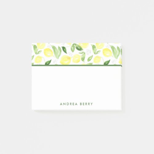 Yellow Lemon Trendy Post_it Notes