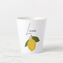 Yellow Lemon with Green Leaves | Fresh Citrus 