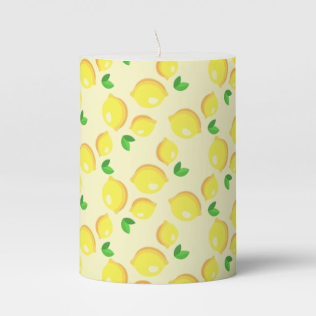 Yellow Lemons Candle (Front)