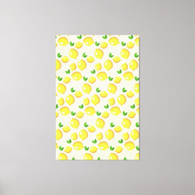 Yellow Lemons Canvas Print (Front)