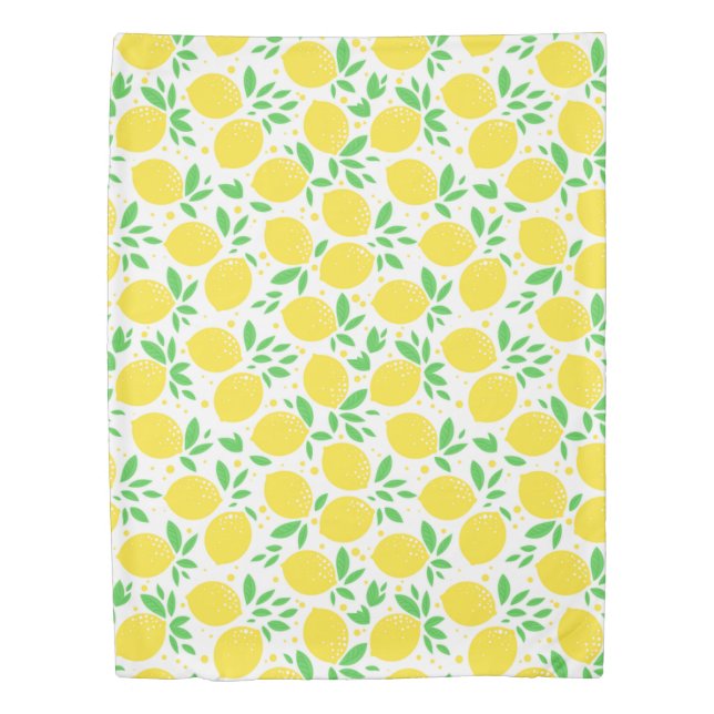 Yellow Lemons Duvet Cover (Front)