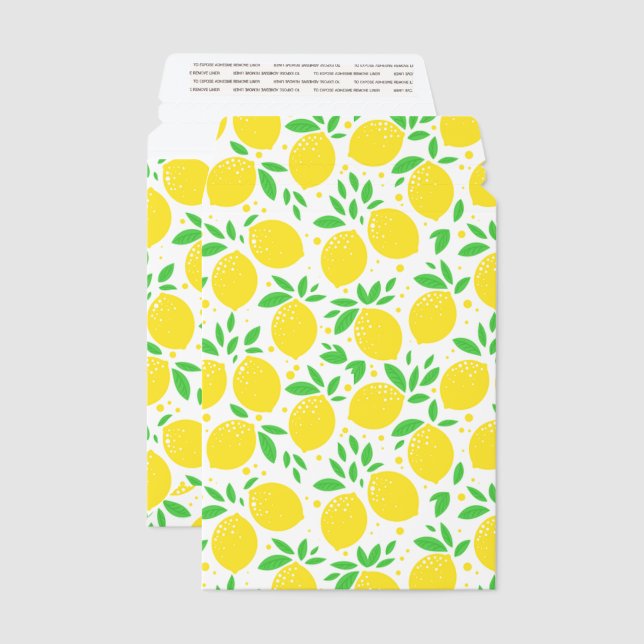 Yellow Lemons Envelope Mailers (Front & Back)