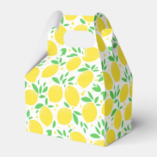 Yellow Lemons Favor Box