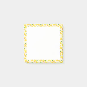 Yellow Lemons Framed Post it Notes