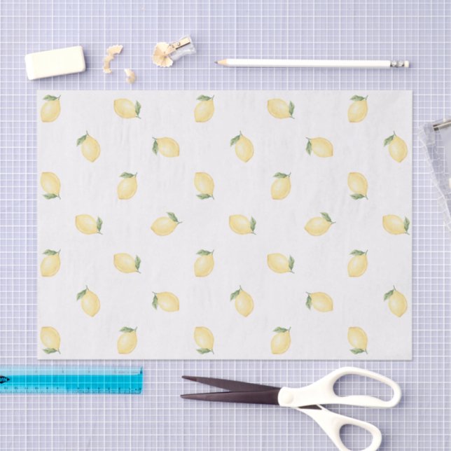 Yellow Lemons Fruit Bridal Shower Tissue Paper (Craft)