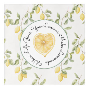Yellow Lemons Fruit Lemonade Acrylic Print