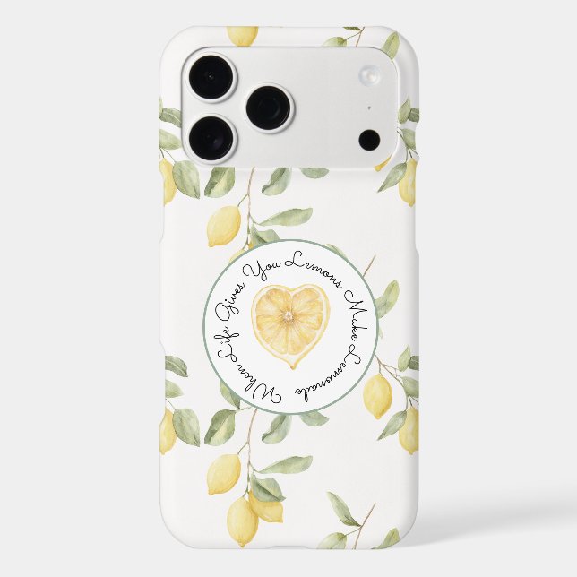 Yellow Lemons Fruit Lemonade Iphone Case (Back)