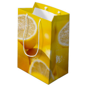Yellow Lemons Medium Gift Bag
