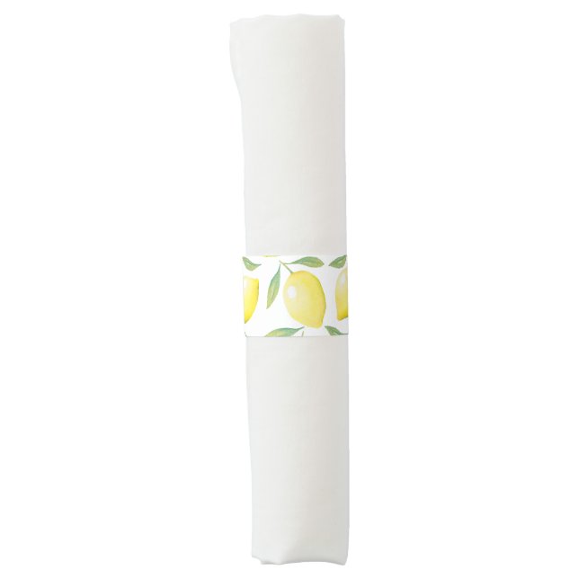 Yellow Lemons Napkin Band (Front)