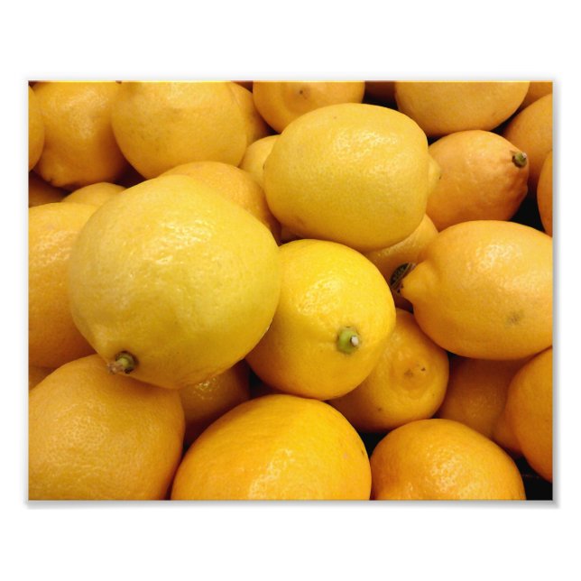 Yellow Lemons Photo Print (Front)