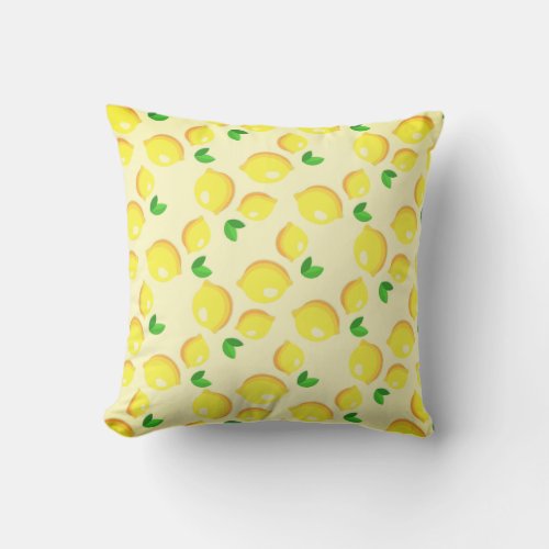 Yellow Lemons Pillow