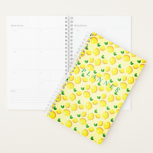 Yellow Lemons Planner - Customized (Display)