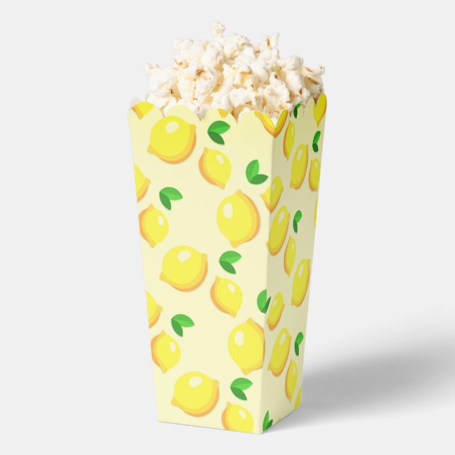 Yellow Lemons Popcorn Box (Popped)