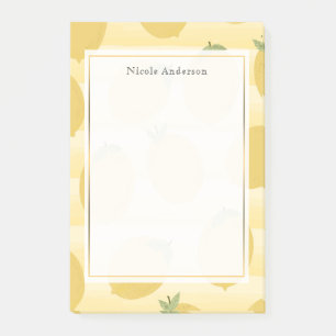 Yellow Lemons Summer Fruit Watercolor Fun Bright Post-it Notes