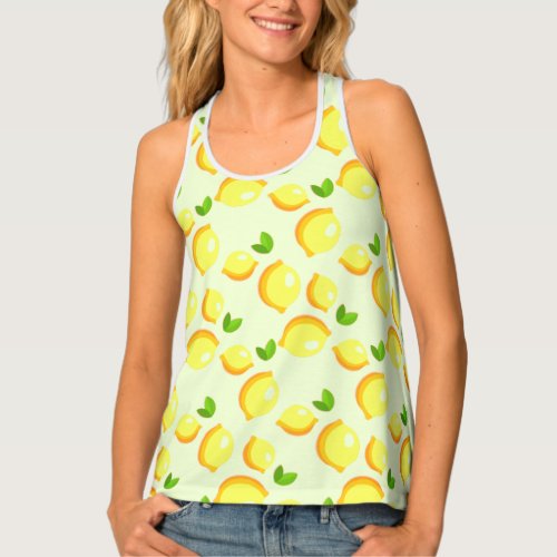 Yellow Lemons Tank Top