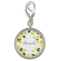 Yellow Lemons Watercolor Fruit Pattern