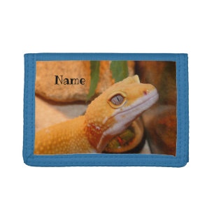 Yellow Leopard Gecko Tri-fold Wallet