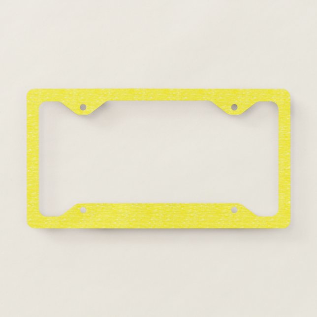 Yellow License Plate Frame (Front)
