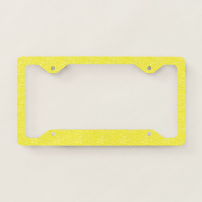 Yellow License Plate Frame