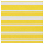 [ Thumbnail: Yellow & Light Yellow Colored Lines Fabric ]