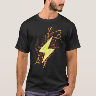 yellow Lightening bolt, Thunder and power T-Shirt