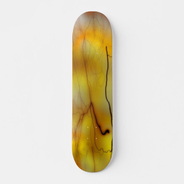 Yellow Lightening Skateboard (Front)