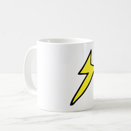 Yellow Lightning Bolt Coffee Mug