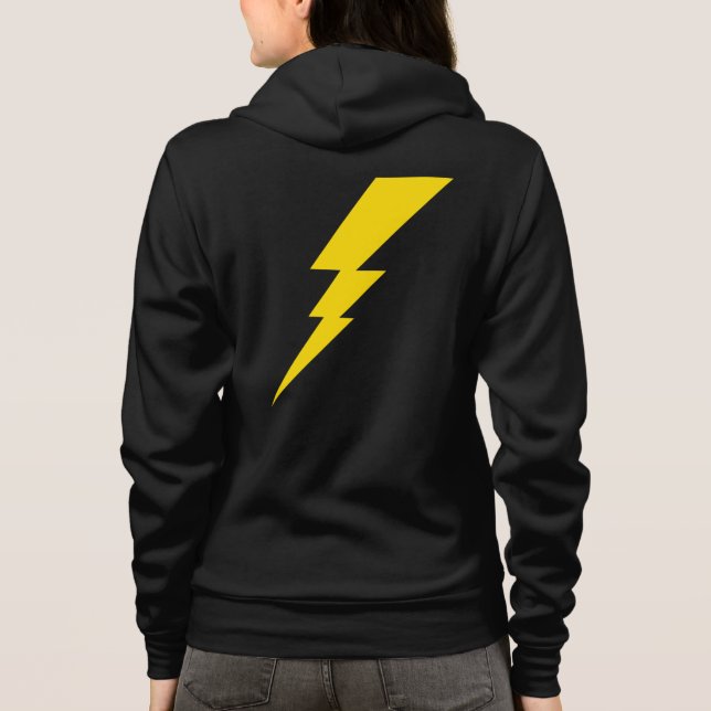 Yellow Lightning Bolt Hoodie