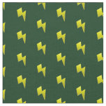 Yellow lightning bolt pattern fabric