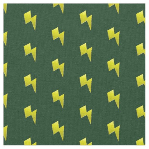 Yellow lightning bolt pattern fabric